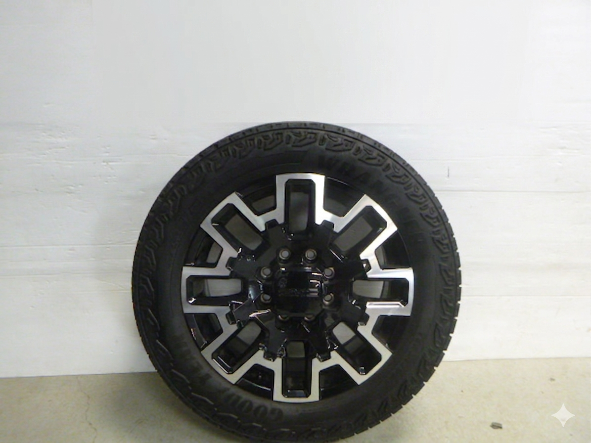 2011 – 2026 GMC Sierra or Chevrolet Silverado HD 2500/3500 Goodyear Wrangler Territory AT LT265/60R22 Tires and Rims