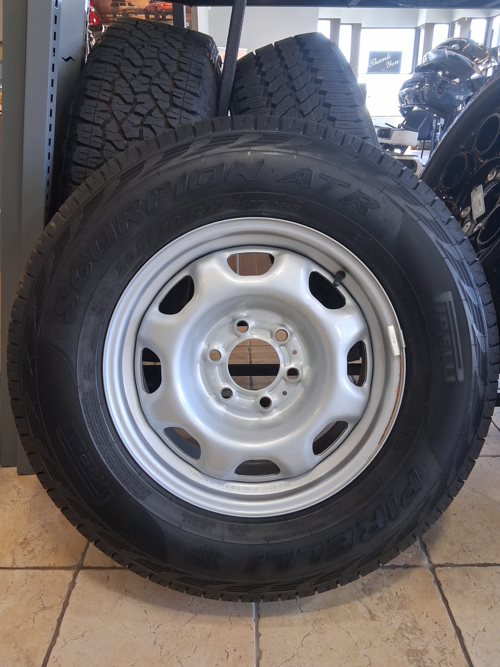 2004 – 2026 Ford F150 17″ Rims and Pirelli Scorpion ATR 265/70R17 Tires