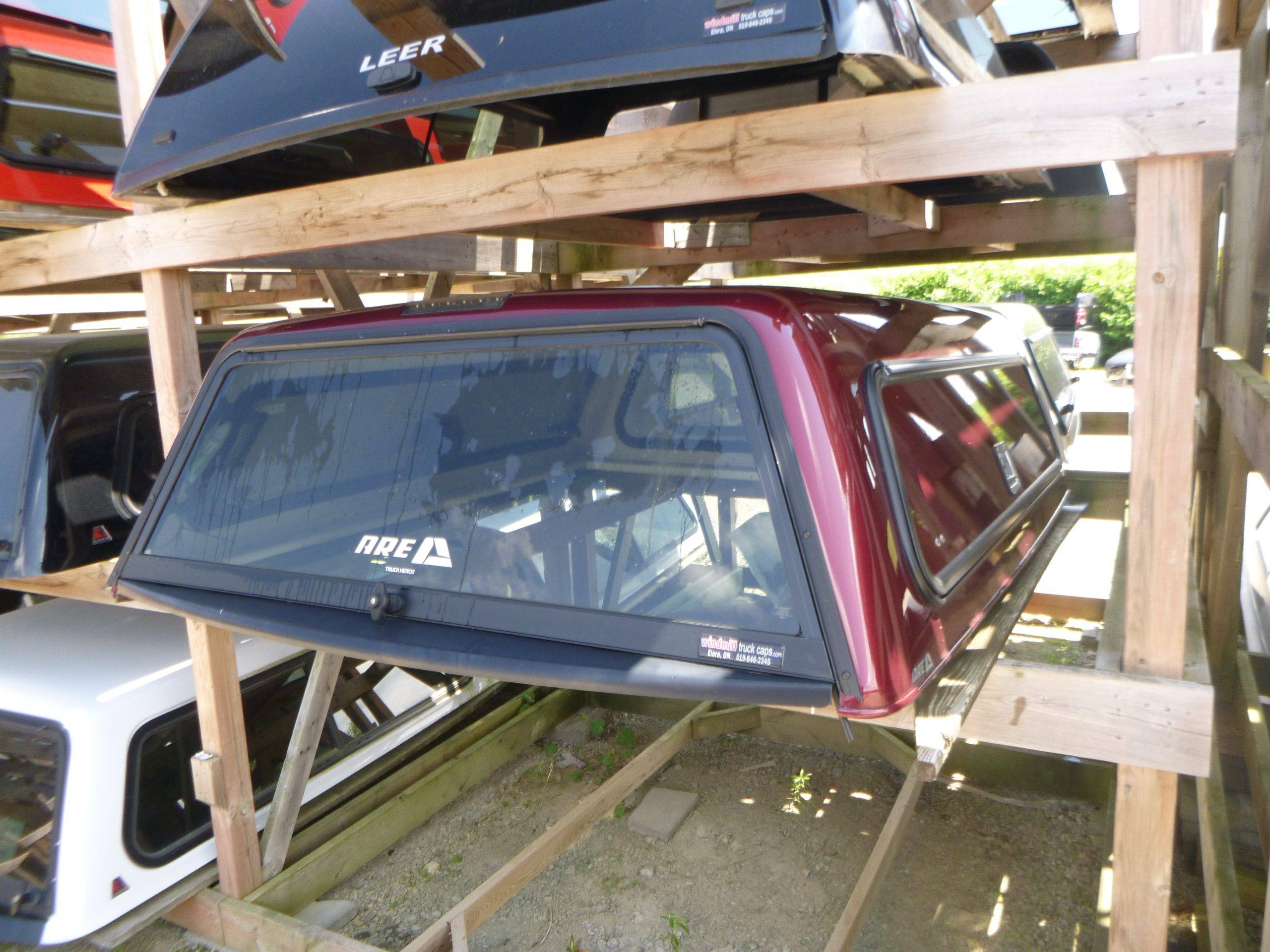 Dodge Ram 6’4 CREW Cab PRV Velvet Red Tricoat ARE Truck Cap