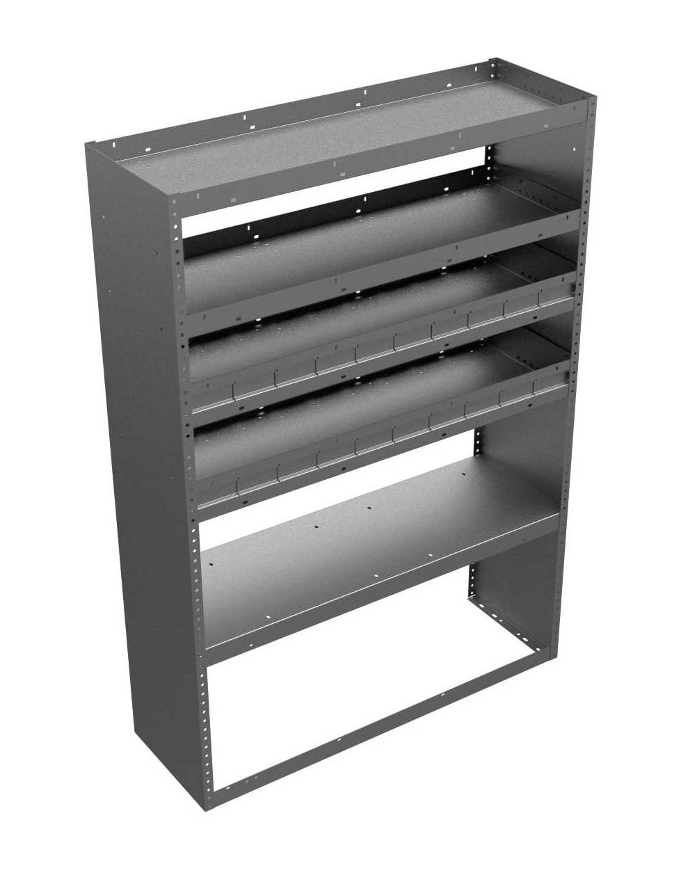 Adrian Steel 5 Shelf Unit, 42w x 60h x 14d, Gray