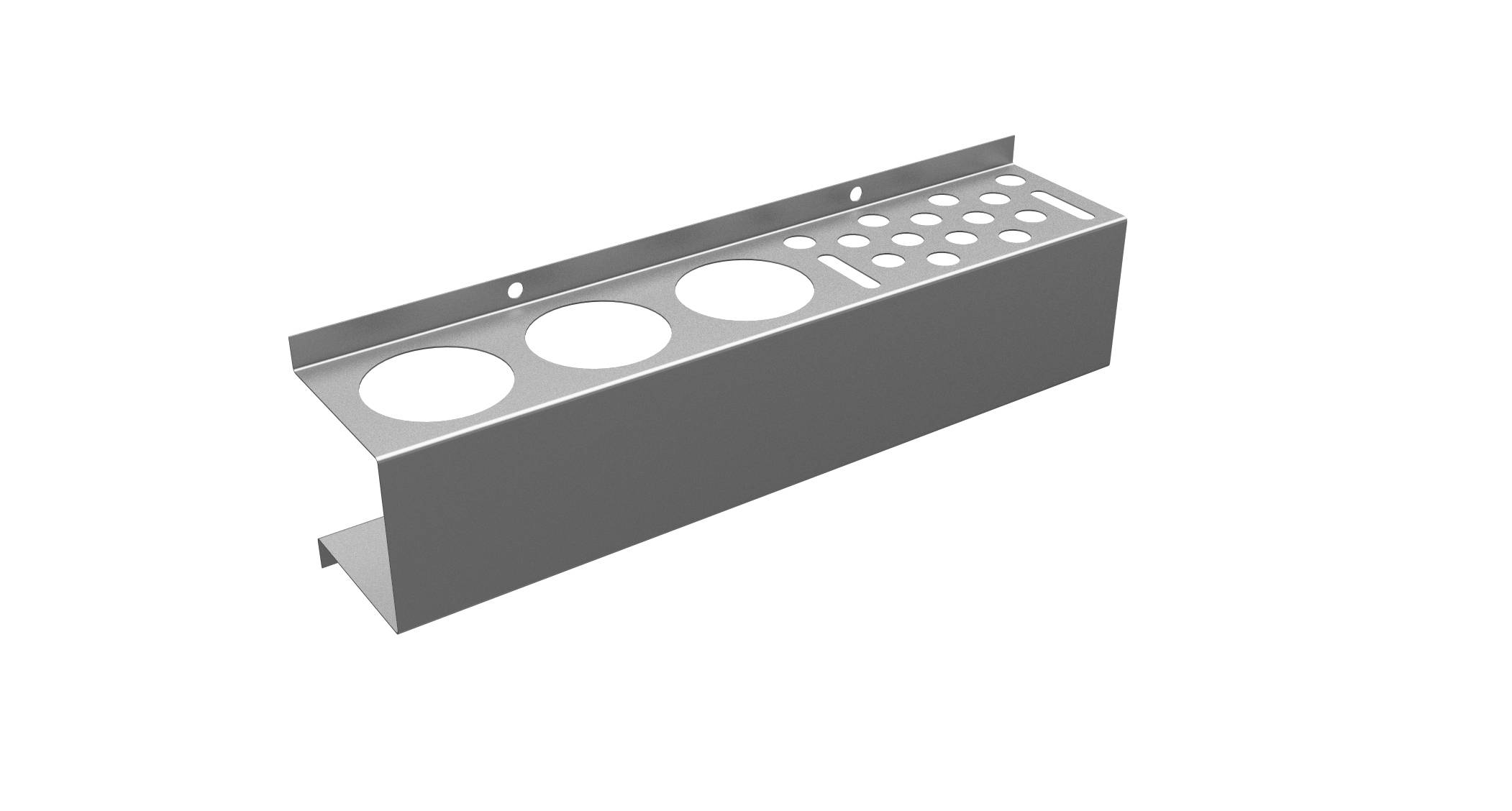 Adrian Steel Door Storage Tray, 20w x 8h x 4d, Gray