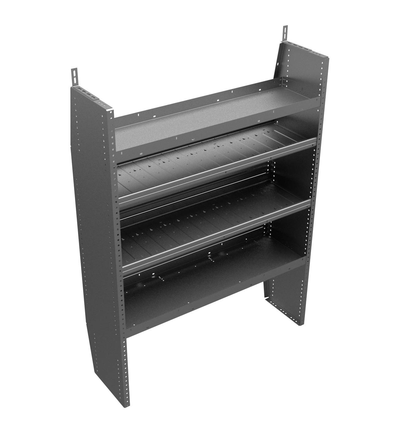 Adrian Steel Hybrid, 4 Shelf Unit, 44w x 59h x 14d, Gray