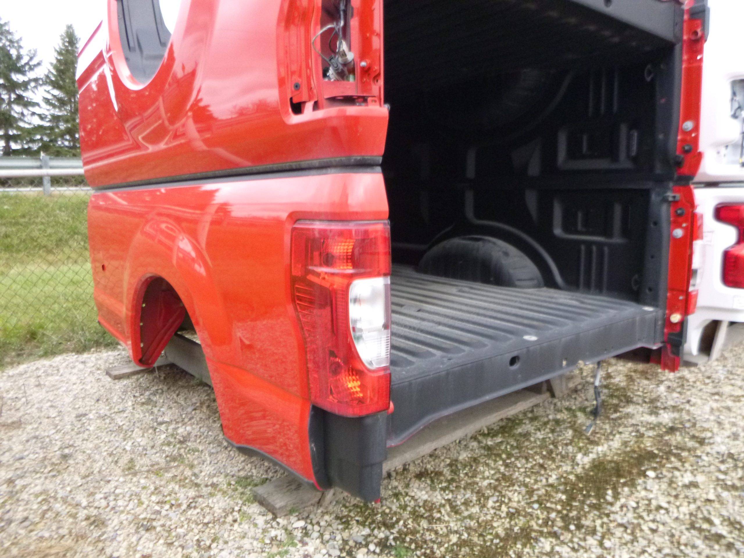2017 – 2022 Ford Superduty F250/350 SRW 8′ Red Take off Truck box with sprayliner