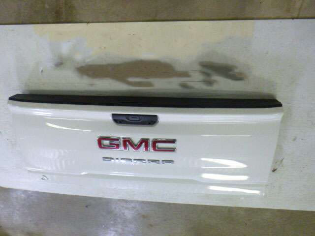 2020 – 2026 GMC Sierra 2500/3500 White Tailgate with camera hole, E-handle and light